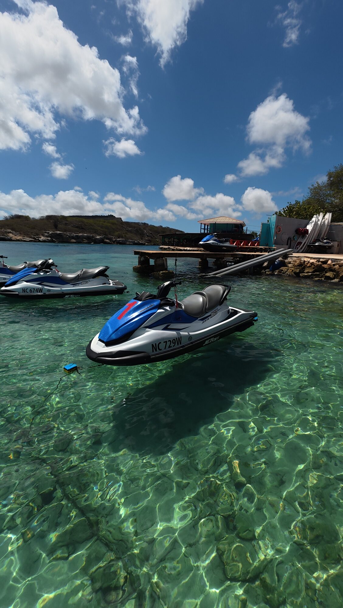 Jet ski tour Piscadera Bay