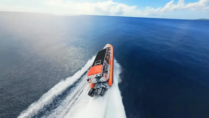 Snelste manier naar Klein Curaçao met de Powerboat